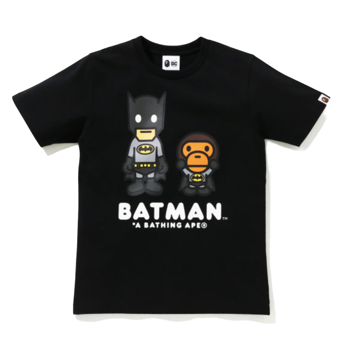 A Bathing Ape x DC Baby Milo Batman Tee - Black