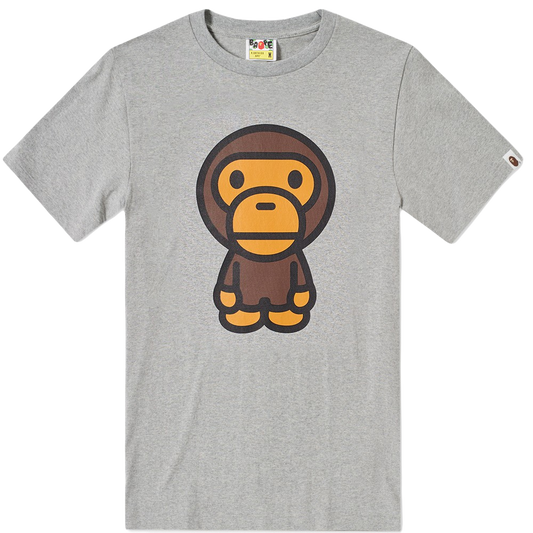 A Bathing Ape Big Baby Milo Tee - Gray