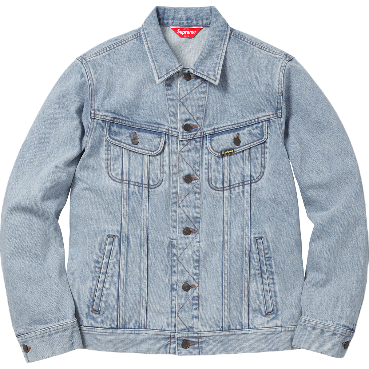 Supreme Denim Trucker Jacket SS16 - Blue – Grails SF