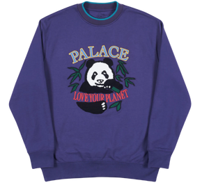 Palace Panda Crewneck - Purple