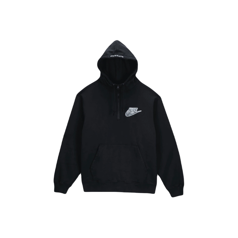 Supreme x Nike Half Zip Hooded Sweatshirt - Black