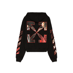 Off-White Caravaggio Diag Sleeve Hoodie - Black - Used