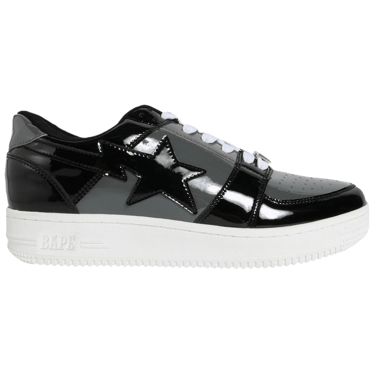 A Bathing Ape Bapesta Low - Black Grey