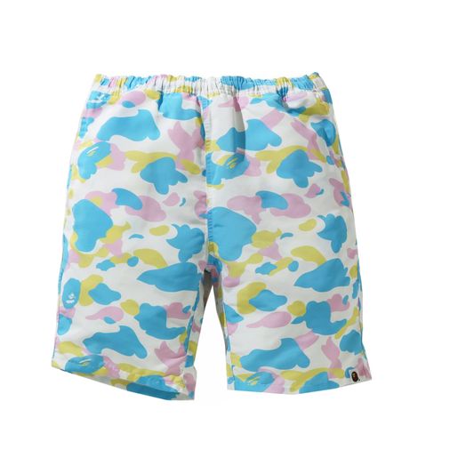 A Bathing Ape Track Shorts -  New Multicolor Camo