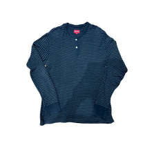 Supreme Striped Henley L/S - Navy