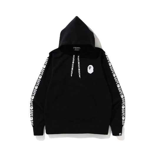 A Bathing Ape Double Knit Wide Pullover Hoodie - Black - Used