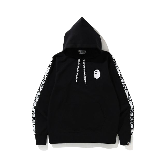 A Bathing Ape Double Knit Wide Pullover Hoodie - Black - Used