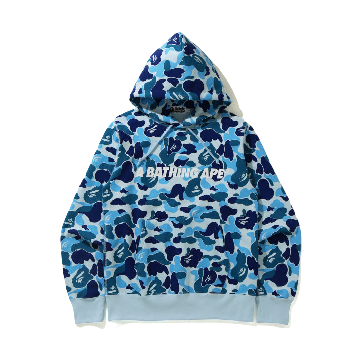 A Bathing Ape ABC Camo Pullover Hoodie - Blue