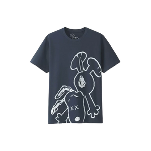 Kaws x Uniqlo x Peanuts Snoopy Falling Tee - Navy - Used