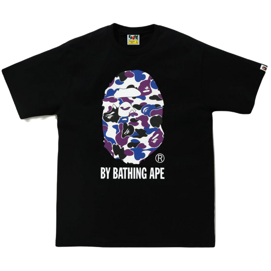 A Bathing Ape HK 15th Anniversary Reflective Big Ape Head Tee - Black