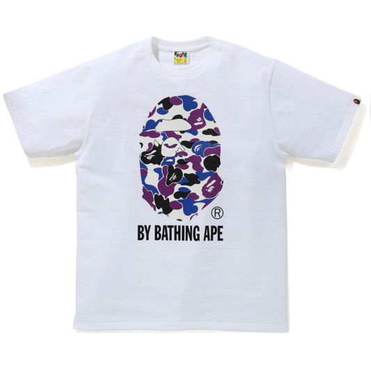 A Bathing Ape HK 15th Anniversary Reflective Big Ape Head Tee - White