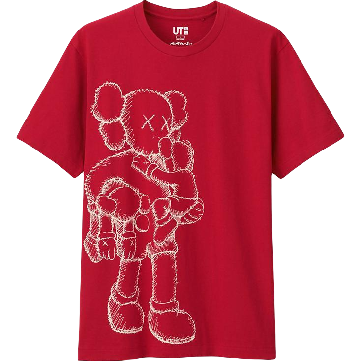 Kaws x Uniqlo Clean Slate Tee - Red - Used