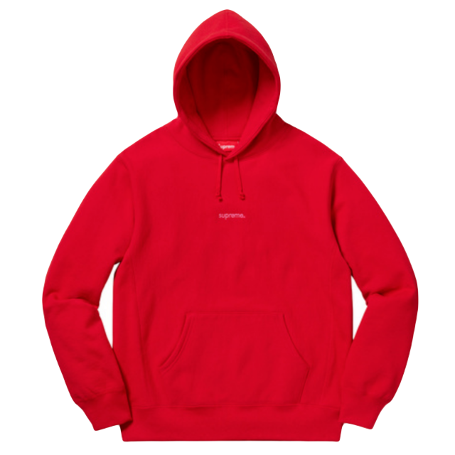 Supreme Trademark Hooded Sweatshirt - Red - Used