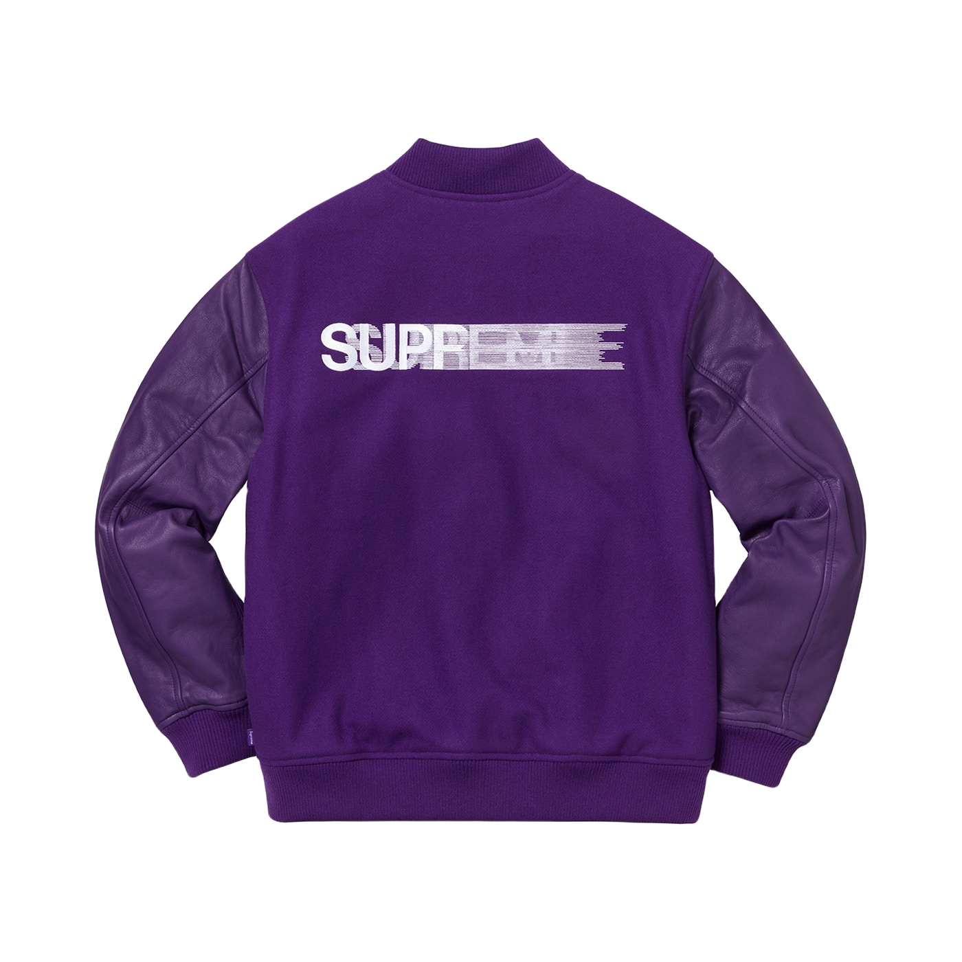 Supreme Motion Logo Varsity Jacket - Purple - Used