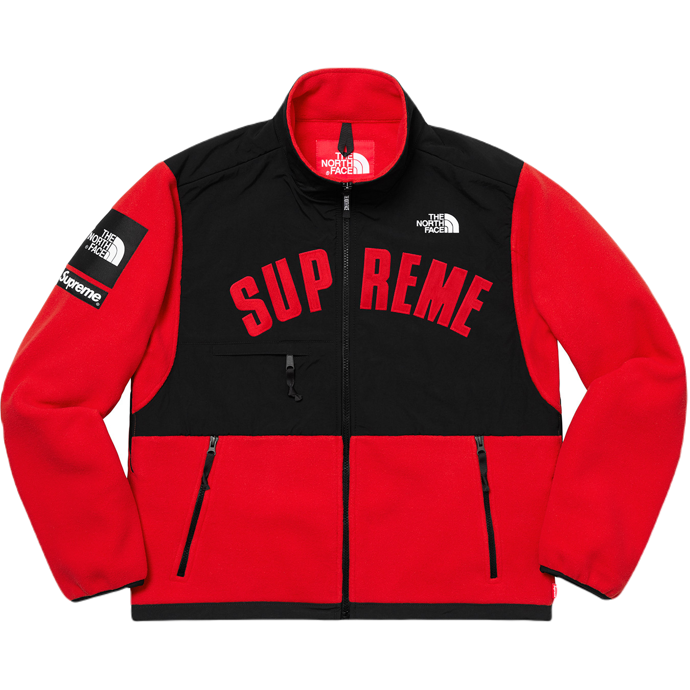 Supreme/The North Face Arc Logo Denali Fleece Jacket - Red