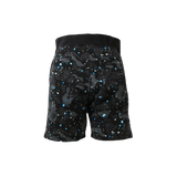 A Bathing Ape Shark Sweat Shorts - Black Space Camo