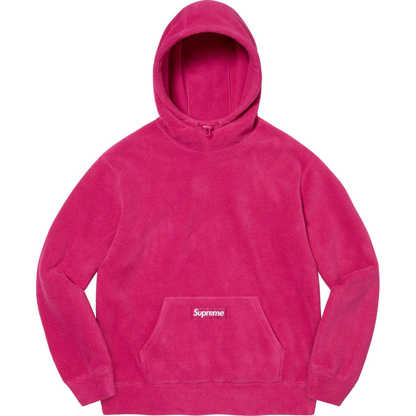 Supreme Polartec Hooded Sweatshirt - Magenta FW21