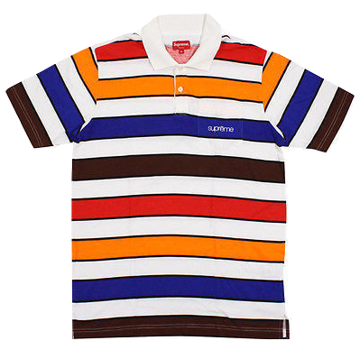 Supreme Classic Stripe Polo - Used – Grails SF