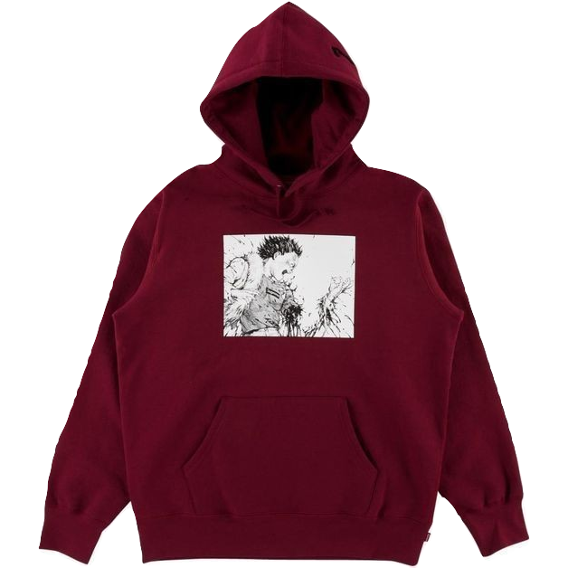 Supreme Akira Arm Hooded Sweatshirt - Cardinal - Used