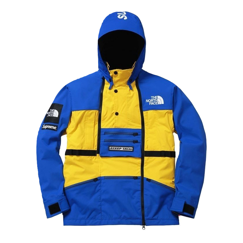 Supreme/The North Face Steep Tech Hooded Jacket - Yellow/Blue
