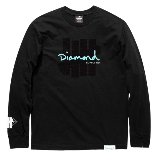 UNDEFEATED x Diamond Supply Co. Diamond Long Sleeve - Black